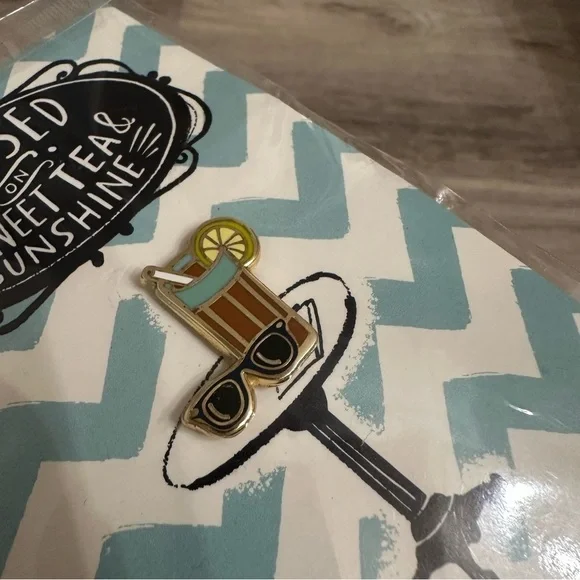 Primitives by Kathy Raised on Sweet Tea & Sunshine Enamel Pin - Picture 4 of 4